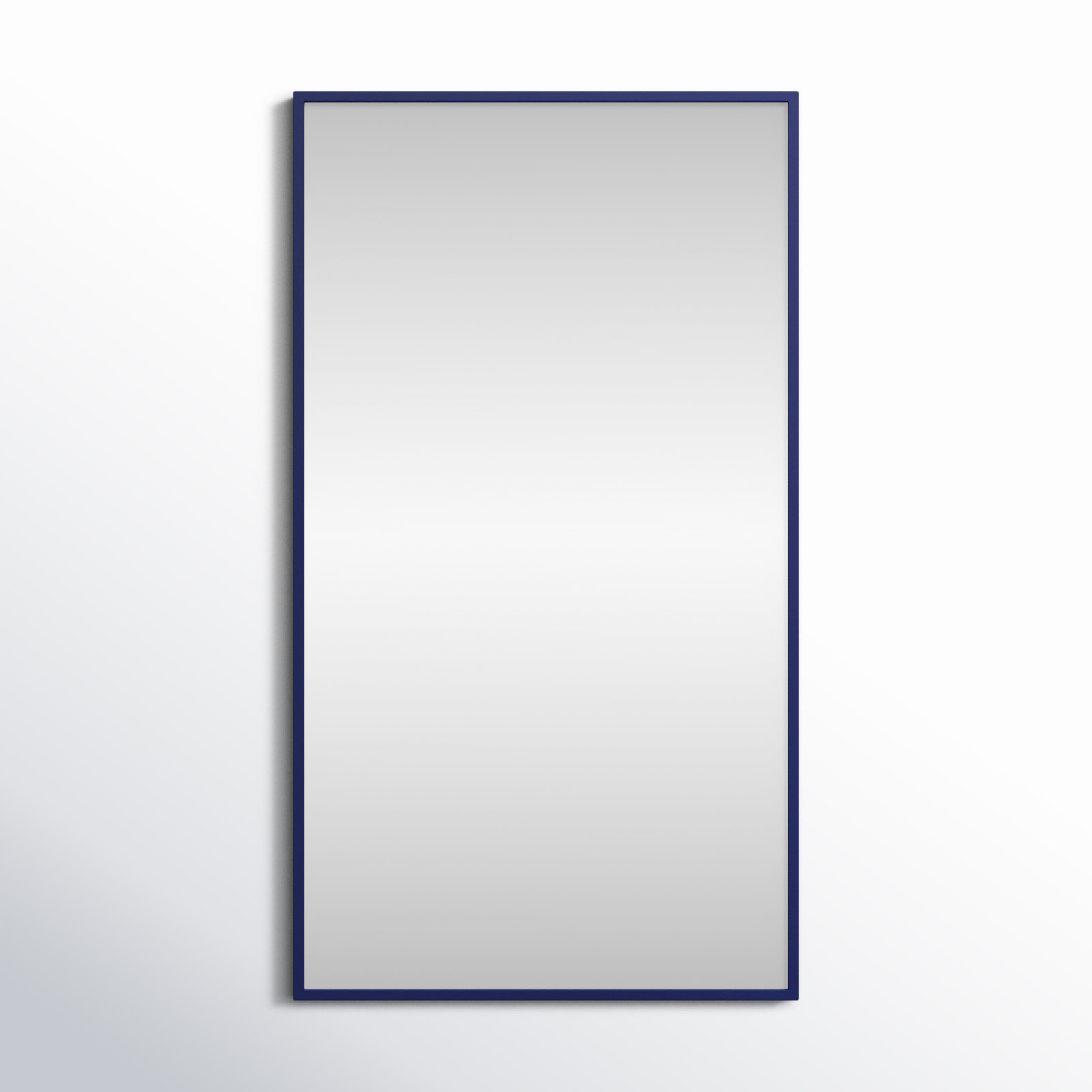 Sabine Metal Rectangle Wall Mirror, 36" x 20", Blue