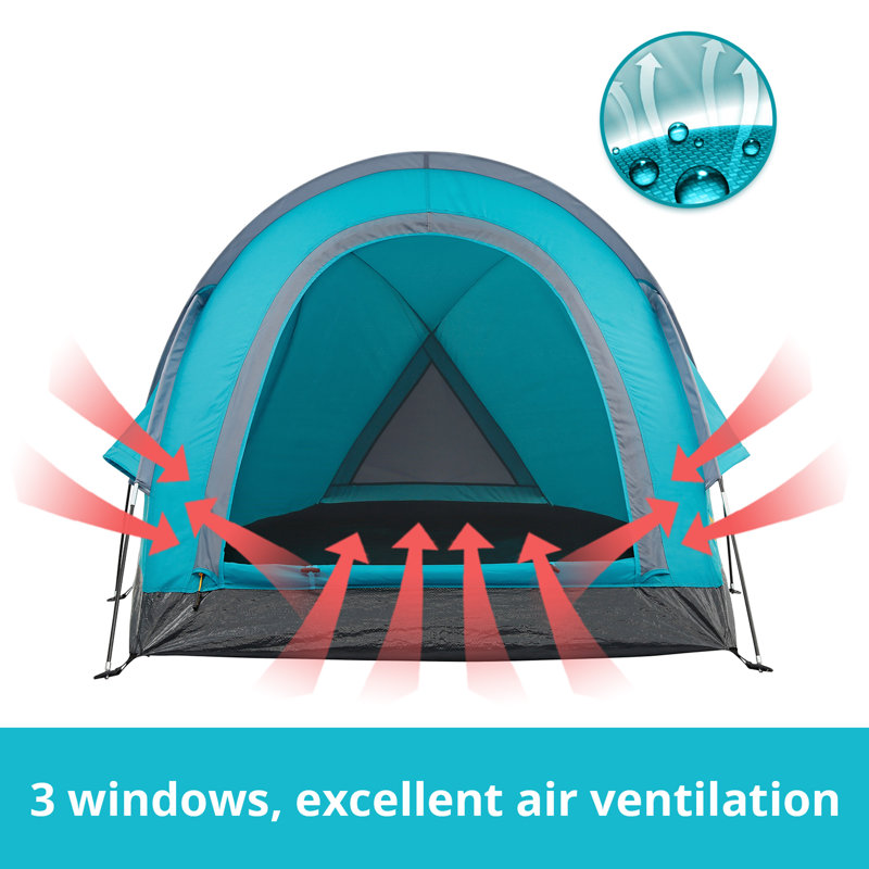 2 Person Tent, 45" H x 88" W x 61" D