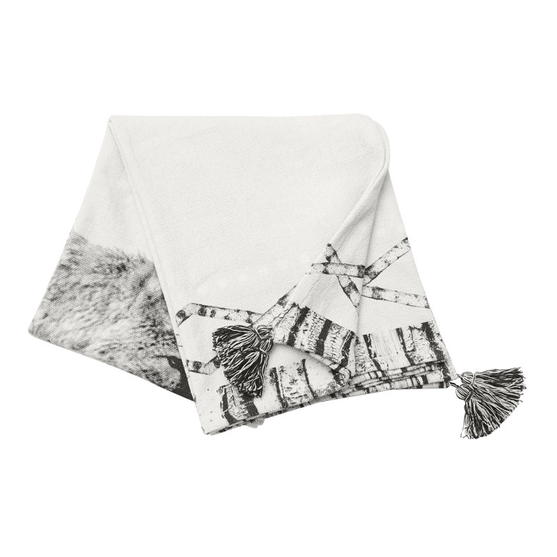 Fox Forest Printed Throw Blanket