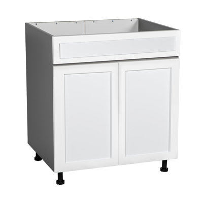 Armoires de base 30 po - Double porte haute - Gris