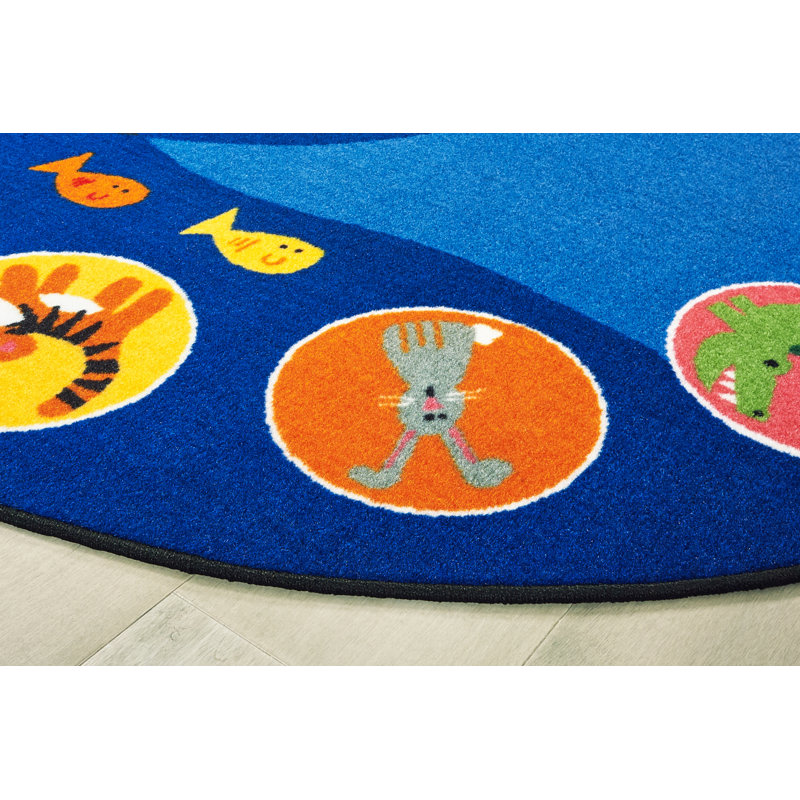 Tapis ovale 6 pi x 9 pi Noah's Voyage Circletime