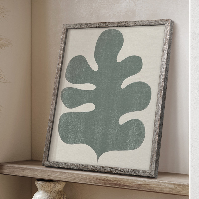 Palm Morph II, reproduction encadrée - bois massif, H 11 po x l 9 po
