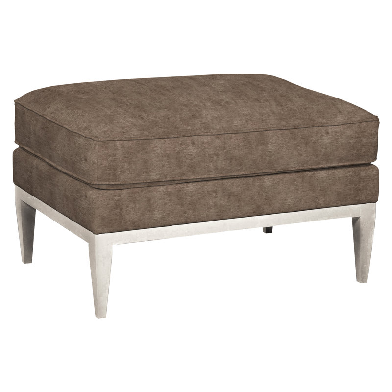 Camilla Upholstered Ottoman, Nadia Earth, Casa Blanca