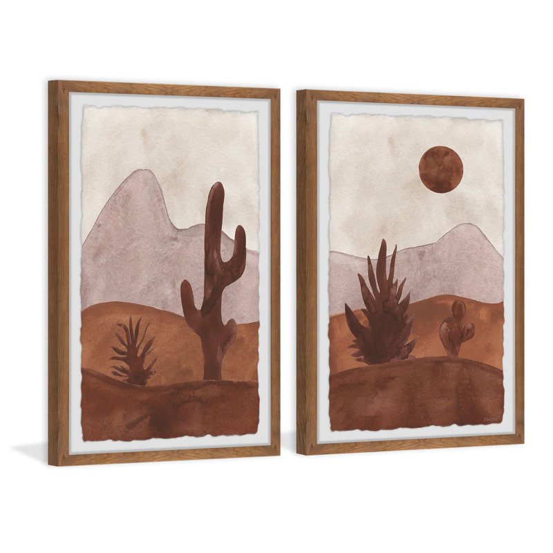 The Diptych The Red Sands, H 12 po x l 8 po
