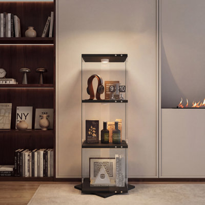 Glass 38 cm W Display Cabinet