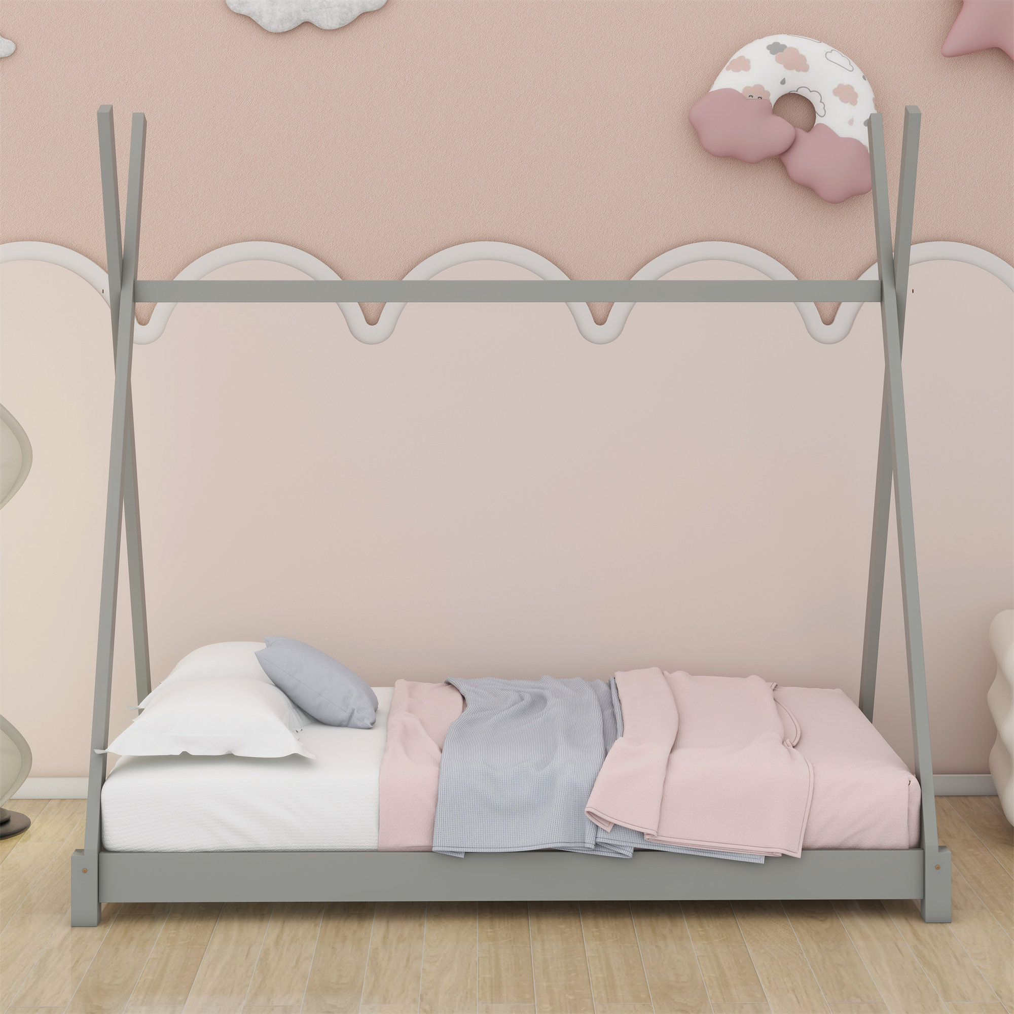 Redwood Rover Platform Bed With Triangle Structure | Wayfair