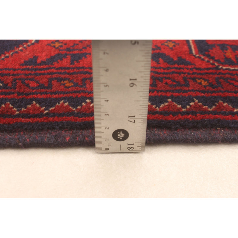 Oddvar One-of-a-Kind 5'10" X 7'9" New Age Wool Area Rug in Dark Red