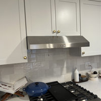 Tylza 30 Insert Range Hood 900 CFM Convertible 4 Speeds with Charcoal Filter in Stainless Steel KME06-30