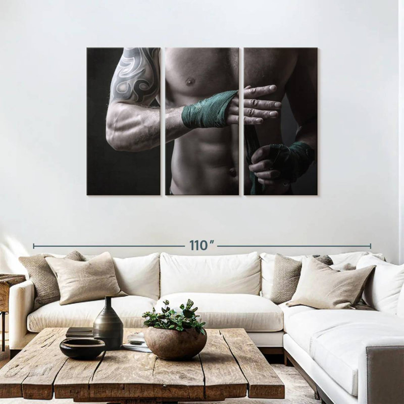 Sireci Boxing Preparation, 48" H x 74" W