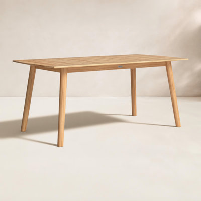 Enid 71'' Teak Outdoor Dining Table