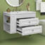 Meuble-lavabo mural 30 po, meuble-lavabo flottant avec lavabo en céramique, armoire de rangement avec 2 tiroirs-494688158
