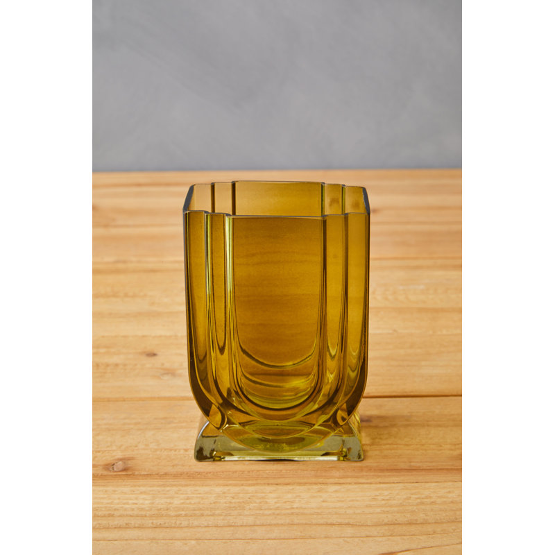 Daiji Glass Table Vase, Green