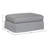 Haley Upholstered Ottoman, Gray