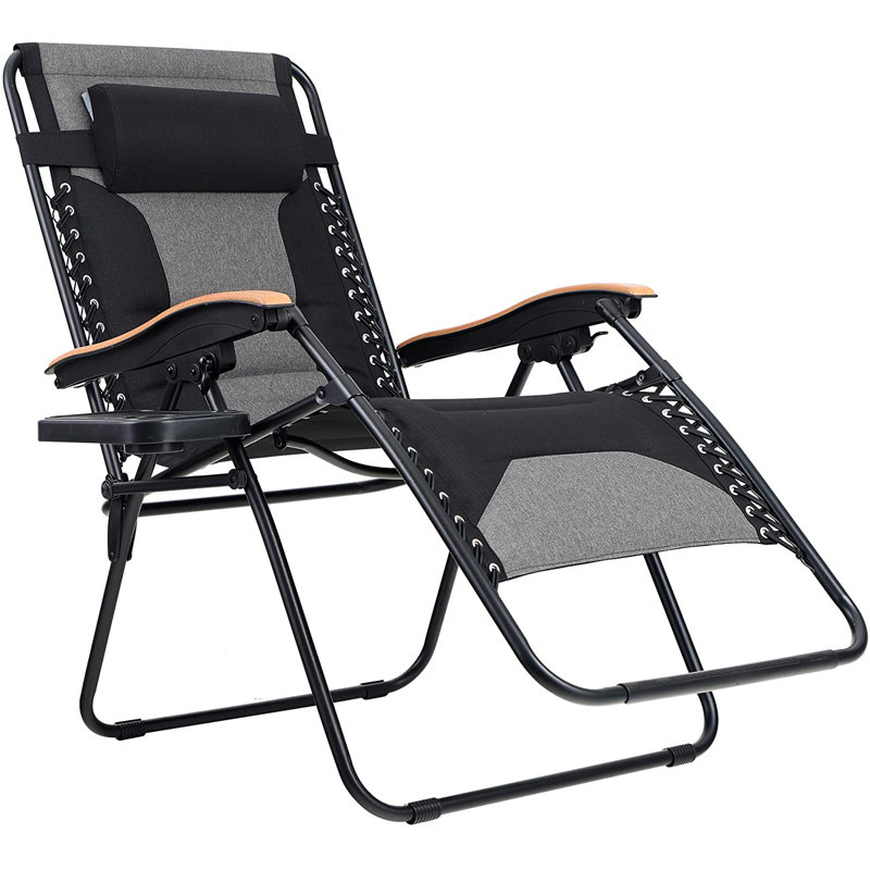 Fauteuil inclinable zéro gravité avec coussin Alexandre, Gris
