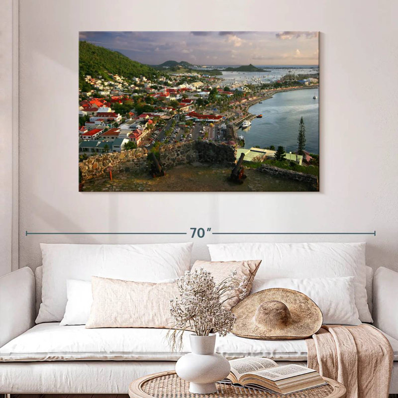 Marigot Seaside Town, 32" H x 48" W