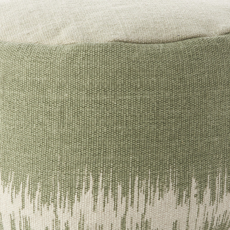 Repose-pieds Neibert, 100% coton vert sauge
