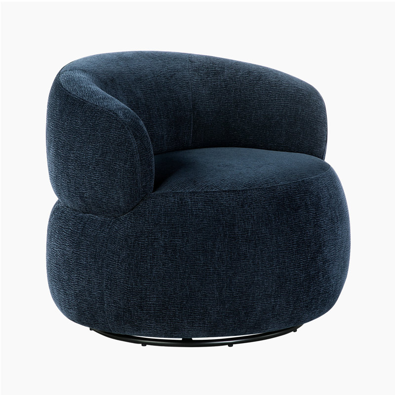 Costello 32" Modern & Contemporary Swivel Chair with Chenille Fabric Upholstery, 360-Degree Swivel, Solid Wood & Plywood Frame