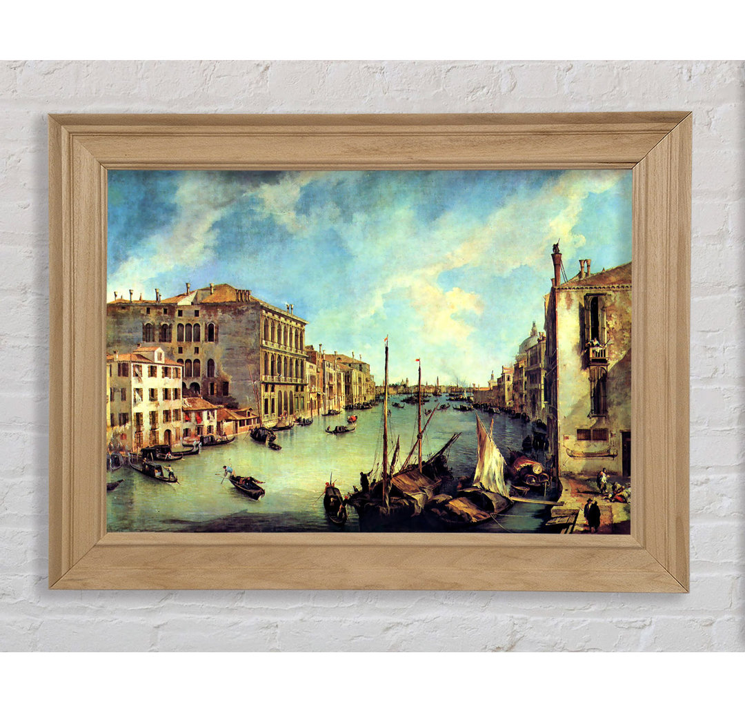 Canaletto Großer Kanal bei San Vio - Einzelner Bilderrahmen Kunstdrucke