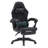 Reclining Ergonomic Faux Leather Swiveling PC & Racing Game Chair with Footrest-115068904-97820963