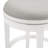Hanover Swivel Counter Height Bar Stool, 30-Inch Seat Height, White and Gray-111912704-111912705