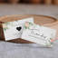 «Thank You For Supporting My Small Business», ivoire et fleurs roses, paquet de 100, 2 x 3,5 po