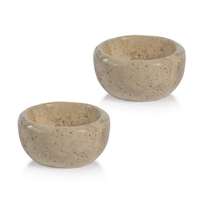 Bols en travertin beige Margate MultiServe