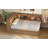 Full Size Wood Daybed With Storage Shelves, USB, LED, And 2 Drawers-558071799