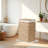 Nivora Water Hyacinth Laundry Hamper Brown 15 x 11.8 x 24 Inches with Removable Liner - Woven Organizer for Dirty Clothes, Bedroom Laundry, or Bathroom Towel Storage