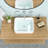 19"X15" White Ceramic Rectangular Vessel Bathroom Sink