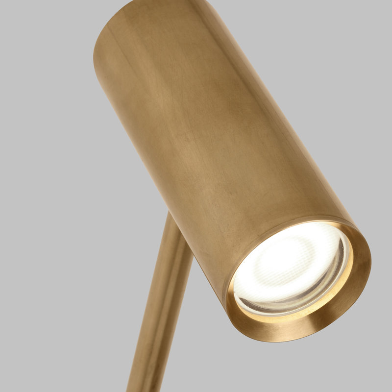 Ponte 1 - Light LED Swing Arm, Natural Brass