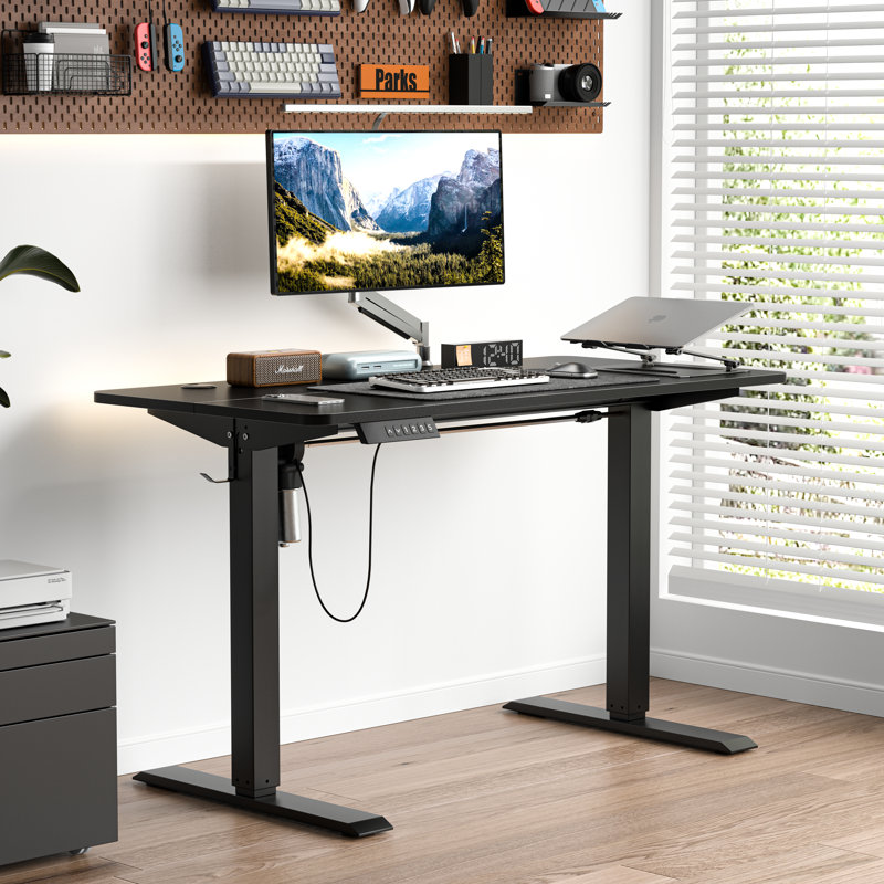 Electric Standing Desk, Adjustable Height Stand Up Desk, Ergonomic Rising Computer Table With Memory Preset, Sit Stand Up Desktop For Home Office