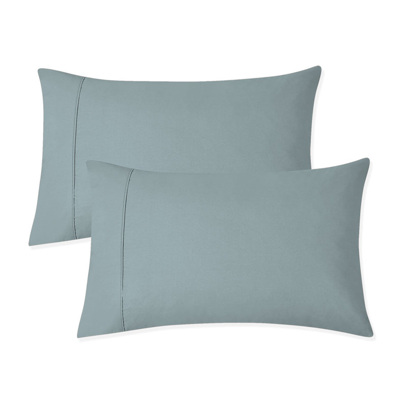 Ultra-Soft & Silky 800TC Premium-Quality Supima Cotton Pillowcases, Standard, Light Blue