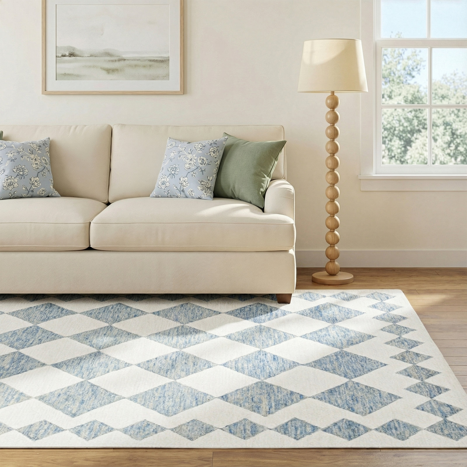 Claude Hand-Woven Geometric Rug, Rectangle 6' x 9'