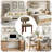 Upholstered Solid Wood Dining Chair with Ergonomic Padded Backrest-1970931556