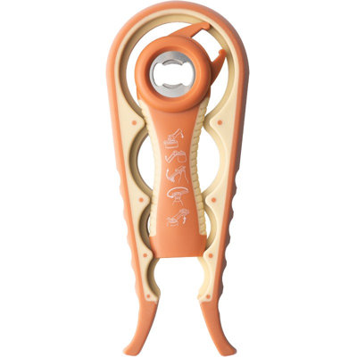 Water Bottle Effortless Jar  Bottle Opener - 6-in-1 Heavy Duty Can Opener With Ergonomic Handle  Grip Lid Remover For Stubborn Lids  Kitchen