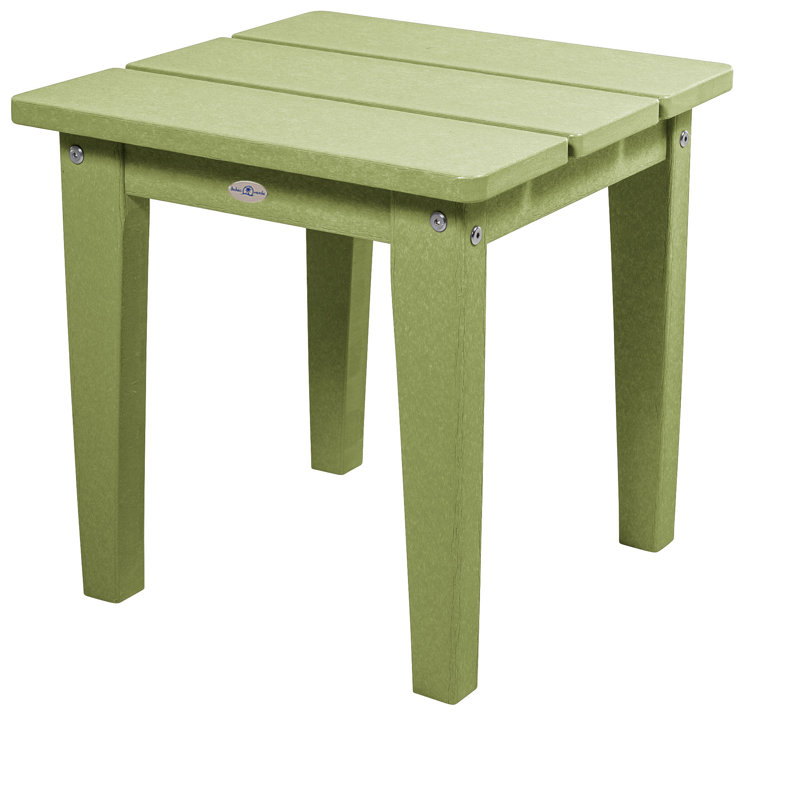 Middendorf Adirondack Outdoor Patio Table, Palm Green, 17" H x 17" W x 17" D