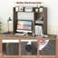 Tablette de bureau avec tablettes anti-basculement grises