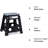 Aledward Black/Gray Foldable Step Stool