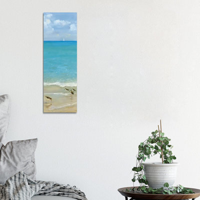 Brunch on the Beach I by Sally Swatland - Panoramic Painting Print on Canvas