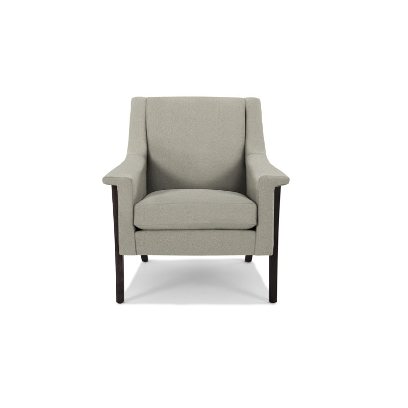 Arlo Armchair, Wenge, Ecru Polyester Blend
