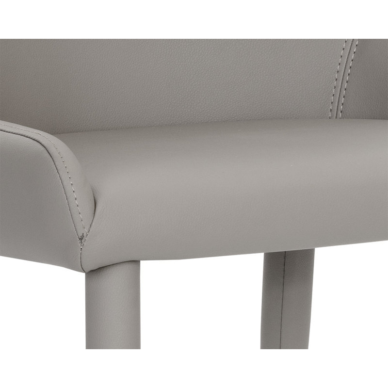Dashrath Upholstered Dining Chair, Gray