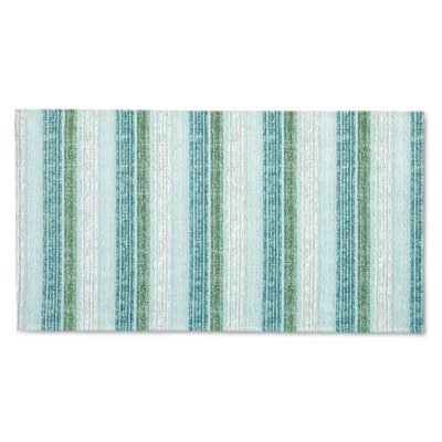 Martha Stewart Ticking Stripe Slip-Resistant Kitchen Mat