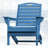 Outdoor Adirondack Chair Weather-Resistant HDPE Foldable Fire Pit Chairs With Cup Holder-111030211