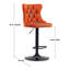 Tabouret de bar pivotant à 360 ° en velours Kaleyll pour îlot de cuisine Kaleyll-964351553-964351578