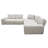 Canapé modulaire d'angle large 120 po Jazz