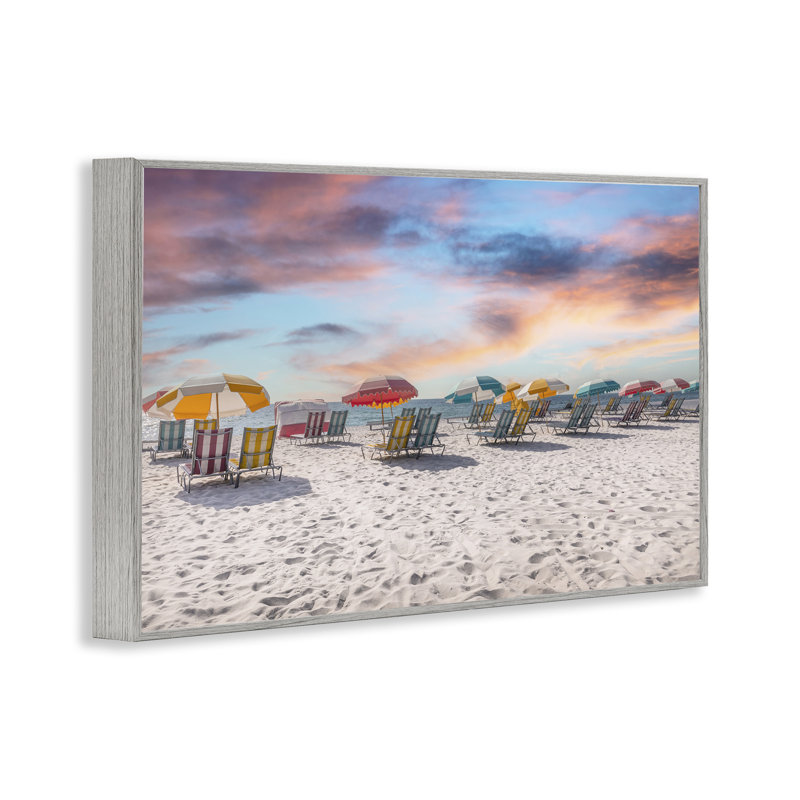 Giclées encadrées South Beach Miami, dessin de Richard Silver, H 16 po x l 24 po, Estampe numérique Farmhouse