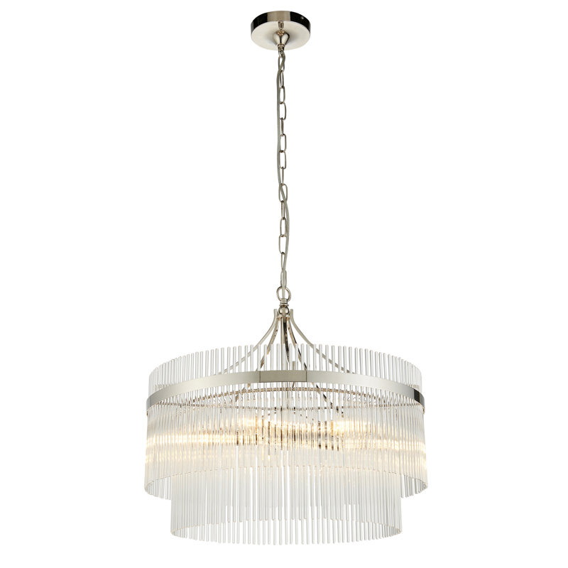Geira 5 - Light Unique/Statement Chandelier, Bright Nickel