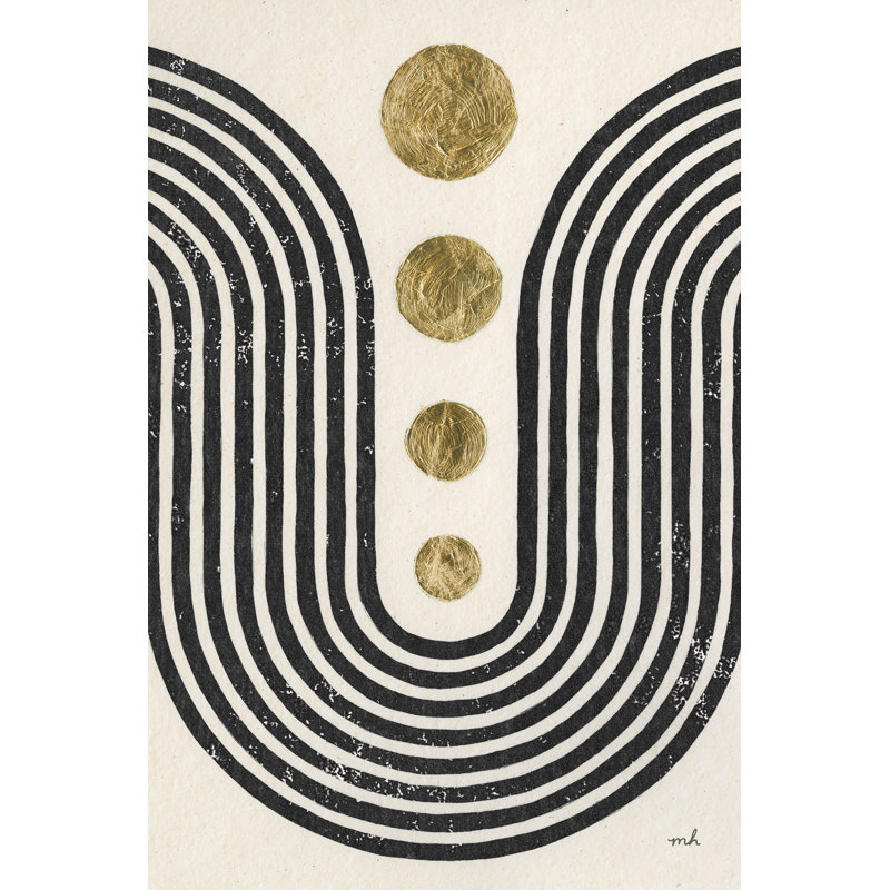 "Good Vibulations II" par Moira Hershey, reproduction d'art mixte, H 30 po x l 20 po, Cadre doré simple, Oui