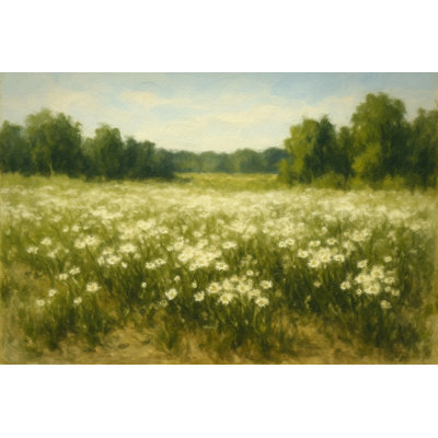 Field of White Wildflowers 2 by Skylar