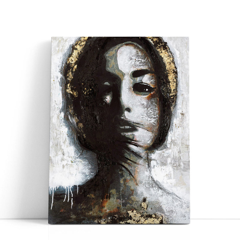 Golden Madonna - reproduction d'art sur toile, H 60 po x l 45 po